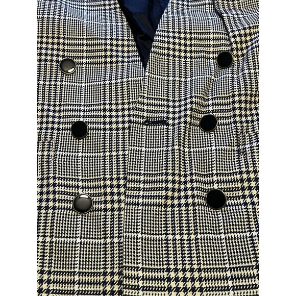 Vintage Stirling Cooper Checkered‎ Blazer Jacket Size 8 Business - Picture 8 of 16